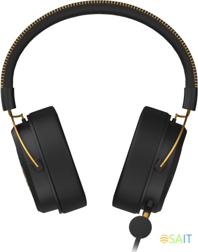 Наушники с микрофоном A4Tech Bloody M595 Renegade черный/рисунок 2.3м мониторные USB оголовье (M595)