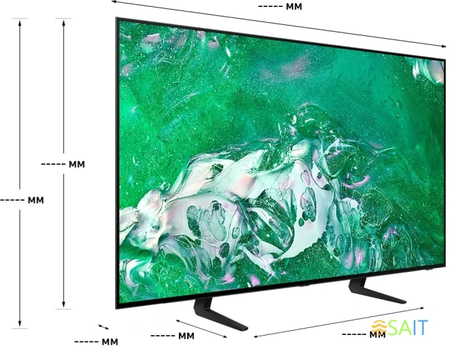 Телевизор QLED Samsung 48" QE48S90DAEXRU Series 9 черный 4K Ultra HD 60Hz DVB-T2 DVB-C DVB-S2 USB WiFi Smart TV
