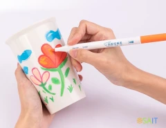 Фломастеры для керамики Deli SU100 Невентилируемый 5цв. коробка ПВХ (5шт.)