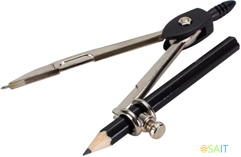 Набор для черчения Deli EG30505 корпус ассорти металл в компл.:8 предметов