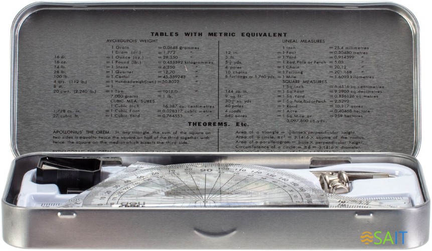 Набор для черчения Deli EG30505 корпус ассорти металл в компл.:8 предметов