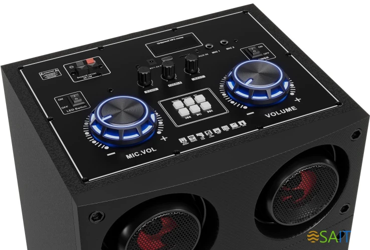 Минисистема Digma MS-14 черный 600Вт FM USB BT micro SD