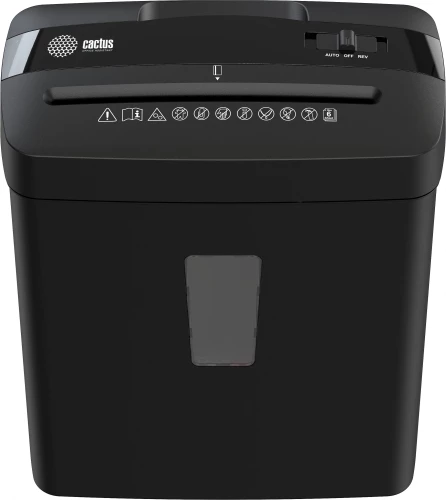 Шредер Cactus CS-SH-A3 (секр.P-4) фрагменты 6.лист. 13лтр. скобы пл.карты