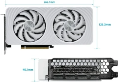 Видеокарта Palit PCI-E 5.0 PA-RTX5060Ti WHITE OC NVIDIA GeForce RTX 5060TI 8Gb 128bit GDDR7 2407/28000 HDMIx1 DPx3 HDCP Ret