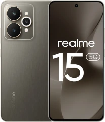 Смартфон Realme RMX5106 15 256Gb 12Gb черный моноблок 3G 4G 2Sim 6.77" 1080x2392 Android 15 50Mpix 802.11 a/b/g/n/ac/ax NFC GPS GSM900/1800 GSM1900 Protect