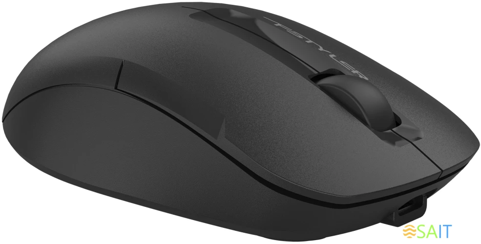 Мышь A4Tech Fstyler FG15CS Air2 черный оптическая 1200dpi silent беспров. USB для ноутбука 3but (FG15CS AIR2 BLACK)