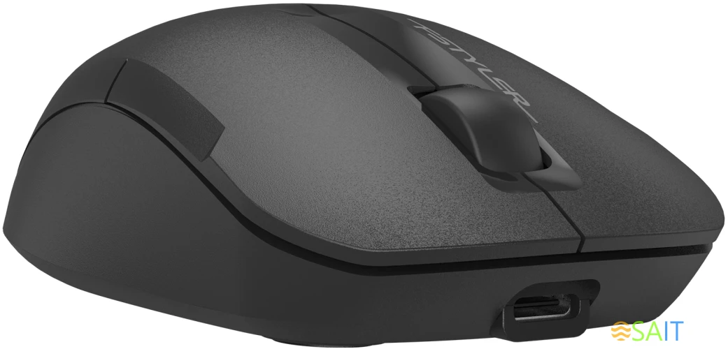 Мышь A4Tech Fstyler FG15CS Air2 черный оптическая 1200dpi silent беспров. USB для ноутбука 3but (FG15CS AIR2 BLACK)