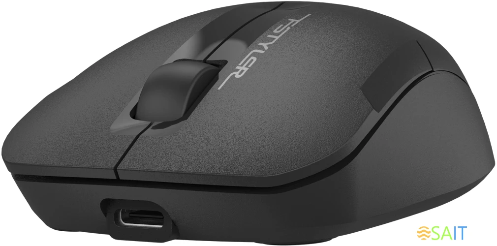 Мышь A4Tech Fstyler FG15CS Air2 черный оптическая 1200dpi silent беспров. USB для ноутбука 3but (FG15CS AIR2 BLACK)