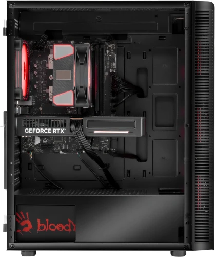 ПК Bloody BD-PC RAB84T2 TWR Ryzen 7 7700 (3.8) 32Gb SSD1Tb RTX5060 8Gb Windows 11 Home 64 2.5xGbitEth 650W черный (RUS) (2142055)