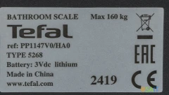 Весы напольные электронные Tefal PP1147V0 макс.160кг розовый