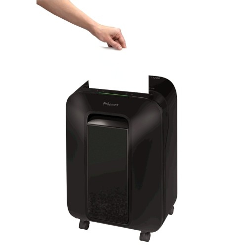 Шредер Fellowes® Powershred® LX200, черный, DIN P-4, 4х12 мм, 12 лст., 22 лтр., Jam Proof™, SafeSense, шт Fellowes FS-55022