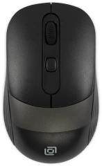 Мышь Оклик 310MW черный/серый оптическая 3200dpi беспров. USB для ноутбука 4but (1869088)