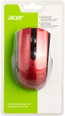 Мышь Acer OMR032 черный/красный оптическая 1600dpi беспров. USB 3but (ZL.MCEEE.009)