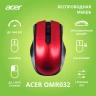 Мышь Acer OMR032 черный/красный оптическая 1600dpi беспров. USB 3but (ZL.MCEEE.009)
