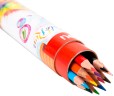 Карандаши цв. Deli EC00307 ColoRun трехгран. тополь 12цв. карт.тубус