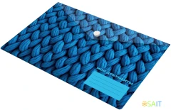 Конверт на кнопке Silwerhof FABRIC A5 непрозрачный пластик 0.25мм