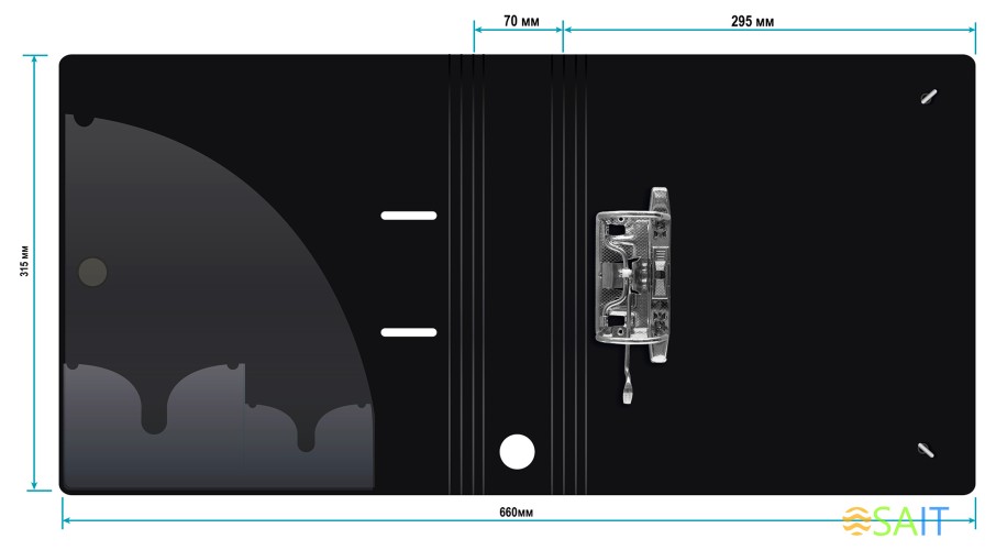 Папка-регистратор Silwerhof 355050 A4 70мм полифом черный