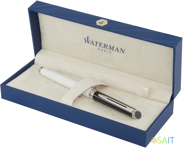 Ручка роллер Waterman Hemisphere Colour Blocking (2202845) черн/белый F черн. черн. подар.кор.