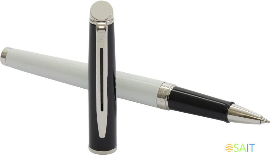 Ручка роллер Waterman Hemisphere Colour Blocking (2202845) черн/белый F черн. черн. подар.кор.