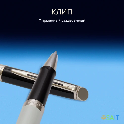 Ручка роллер Waterman Hemisphere Colour Blocking (2202845) черн/белый F черн. черн. подар.кор.
