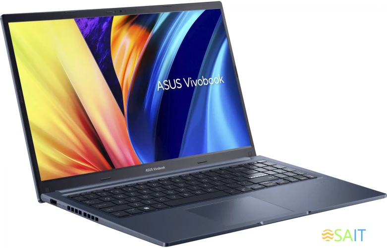 Ноутбук Asus VivoBook X1502ZA-BQ2345 Core i7 12700H 16Gb SSD512Gb Intel Iris Xe graphics 15.6" IPS FHD (1920x1080) noOS blue WiFi BT Cam (90NB0VX1-M03780)