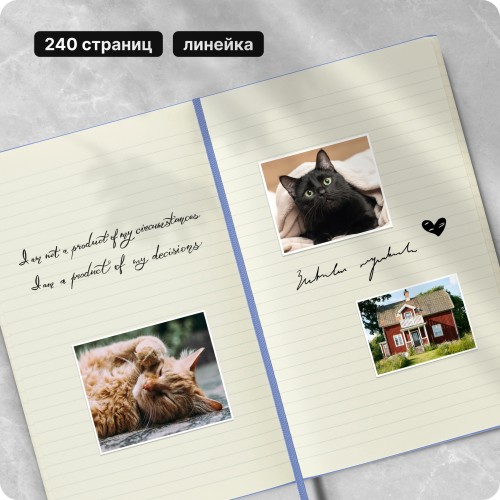 Блокнот Moleskine CLASSIC QP060B42 Large 130х210мм 240стр. линейка твердая обложка голубая гортензия