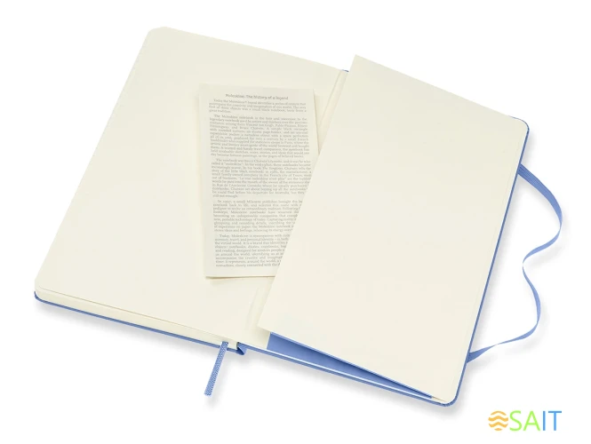 Блокнот Moleskine CLASSIC QP060B42 Large 130х210мм 240стр. линейка твердая обложка голубая гортензия