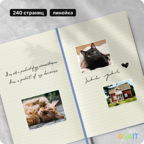 Блокнот Moleskine CLASSIC QP060B42 Large 130х210мм 240стр. линейка твердая обложка голубая гортензия