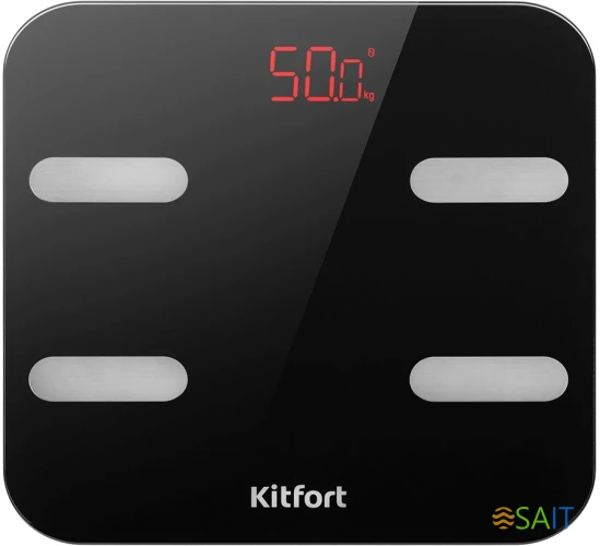 Весы напольные электронные Kitfort KT-806 макс.180кг черный