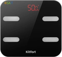 Весы напольные электронные Kitfort KT-806 макс.180кг черный