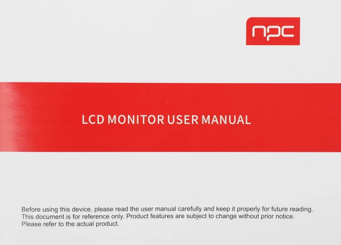 Монитор NPC 27" MZ2704 черный IPS LED 5ms 16:9 HDMI M/M матовая 250cd 178гр/178гр 2560x1440 100Hz DP 2K USB 4кг