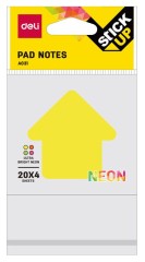 Закладки самокл. бумажные Deli EA03102 76х76мм 1цв.в упак. 20лист