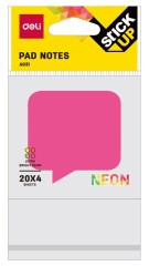 Закладки самокл. бумажные Deli EA03102 76х76мм 1цв.в упак. 20лист