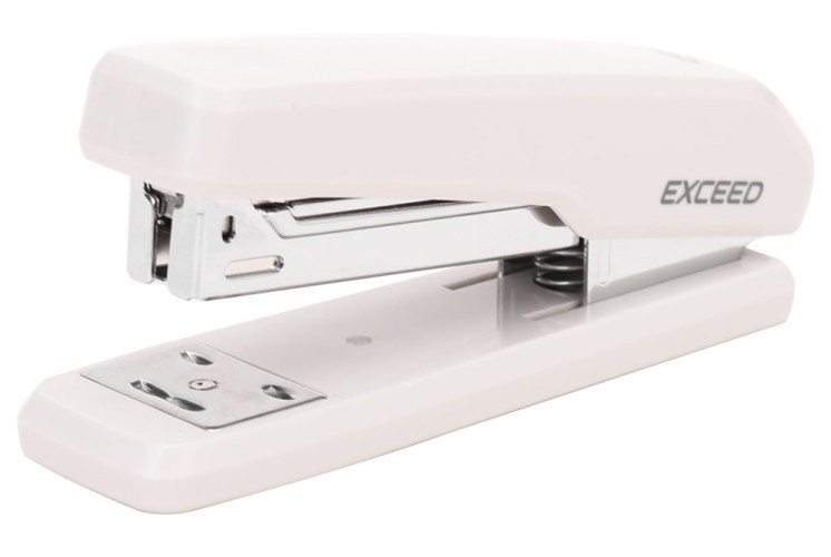 Степлер Deli E0300WHITE Exceed 24/6 26/6 (25листов) белый 100скоб металл/пластик коробка