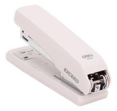 Степлер Deli E0300WHITE Exceed 24/6 26/6 (25листов) белый 100скоб металл/пластик коробка