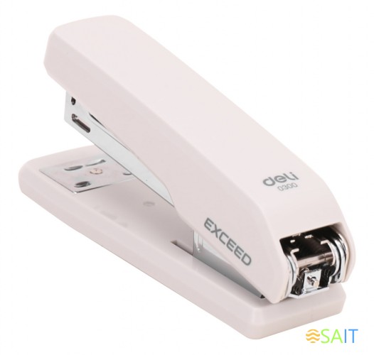 Степлер Deli E0300WHITE Exceed 24/6 26/6 (25листов) белый 100скоб металл/пластик коробка