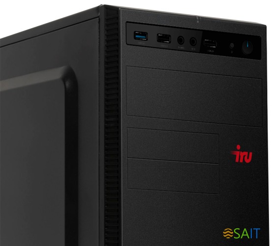 ПК IRU Home 310H5SE MT i5 10400 (2.9) 16Gb SSD240Gb UHDG 630 Free DOS GbitEth 400W черный (1610468)