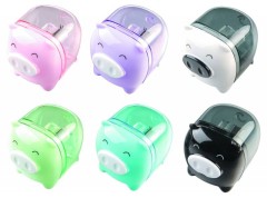 Точилка для карандашей ручная Deli Piggy E0557 1 отверстие пластик ассорти дисплей