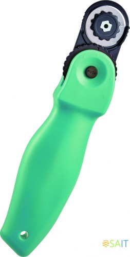 Нож роликовый Kw-Trio 03806BLUE диам.лез.28мм выдвижное лезвие пластик голубой блистер