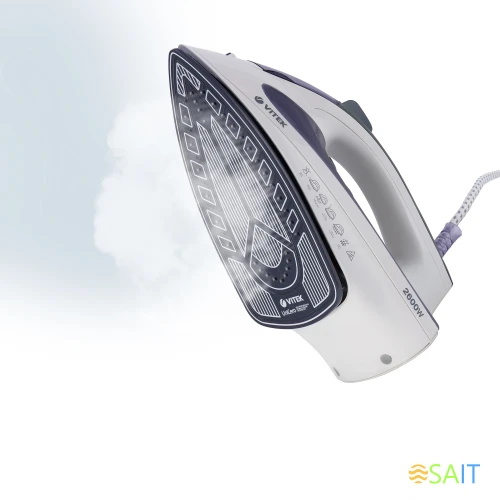 Утюг Vitek VT-8356 2600Вт белый/серый