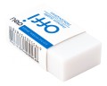 Ластик Deli EH03010 Offi 40x22x12мм ПВХ белый индивидуальная картонная упаковка