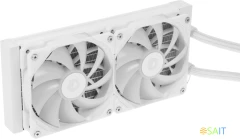 Система водяного охлаждения ID-Cooling Zoomflow 240 XT V2 ARGB Soc-AM5/AM4/1151/1200/2066/1700 белый 4-pin 14-31dB Al+Cu 250W 1680gr Ret (ZOOMFLOW 240 XT V2 WHITE)