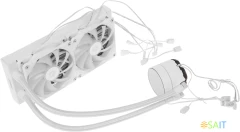 Система водяного охлаждения ID-Cooling Zoomflow 240 XT V2 ARGB Soc-AM5/AM4/1151/1200/2066/1700 белый 4-pin 14-31dB Al+Cu 250W 1680gr Ret (ZOOMFLOW 240 XT V2 WHITE)