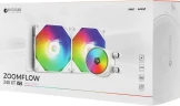 Система водяного охлаждения ID-Cooling Zoomflow 240 XT V2 ARGB Soc-AM5/AM4/1151/1200/2066/1700 белый 4-pin 14-31dB Al+Cu 250W 1680gr Ret (ZOOMFLOW 240 XT V2 WHITE)