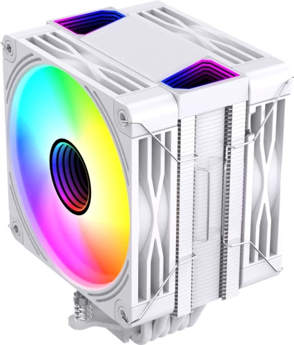 Устройство охлаждения(кулер) Bloody BD-AC230-ARGB1 ARGB Soc-AM5/AM4/1200/1700/1851 белый 4-pin 22-32dB Al+Cu LCD 230W 715gr Ret (BD-AC230-ARGB1-WH)
