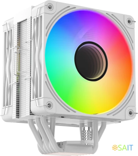 Устройство охлаждения(кулер) Bloody BD-AC230-ARGB1 ARGB Soc-AM5/AM4/1200/1700/1851 белый 4-pin 22-32dB Al+Cu LCD 230W 715gr Ret (BD-AC230-ARGB1-WH)