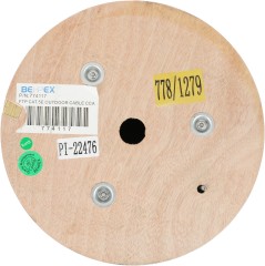 Кабель сетевой FTP 4 пары cat.5E solid 0.51мм CCA 305м черный outdoor