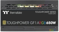 Блок питания Thermaltake ATX 650W Toughpower GF1 ARGB 80+ gold (20+4pin) APFC 140mm fan color LED 9xSATA Cab Manag RTL