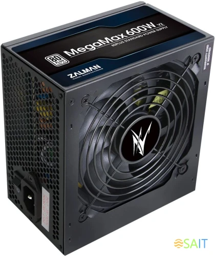 Блок питания Zalman ATX 600W ZM600-TXII V2 80+ white (20+4pin) APFC 120mm fan 6xSATA RTL