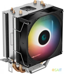 Устройство охлаждения(кулер) Deepcool AG300 RGB Soc-AM5/AM4/1200/1700/1851 черный 4-pin 18-31dB Al+Cu 150W 350gr Ret (R-AG300-BKLNMN-G)